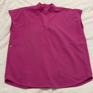 FIGS rafaela scrub top in XXS, color Electric Orchid